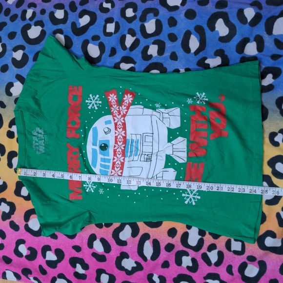 Free add on - Star Wars Christmas R2D2 Ladies Tee - Picture 4 of 7